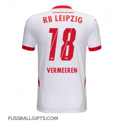 RB Leipzig Arthur Vermeeren #18 Fußballbekleidung Heimtrikot 2024-25 Kurzarm